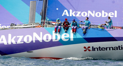 team AkzoNobel  in Volvo Ocean Race 2017-18.