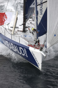 MIRABAUD  Monohull IMOCA 60, skipper Dominique Wavre (SUi)