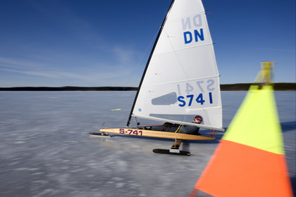 Ice Boats in Stockholm Archipelago - March 2005.