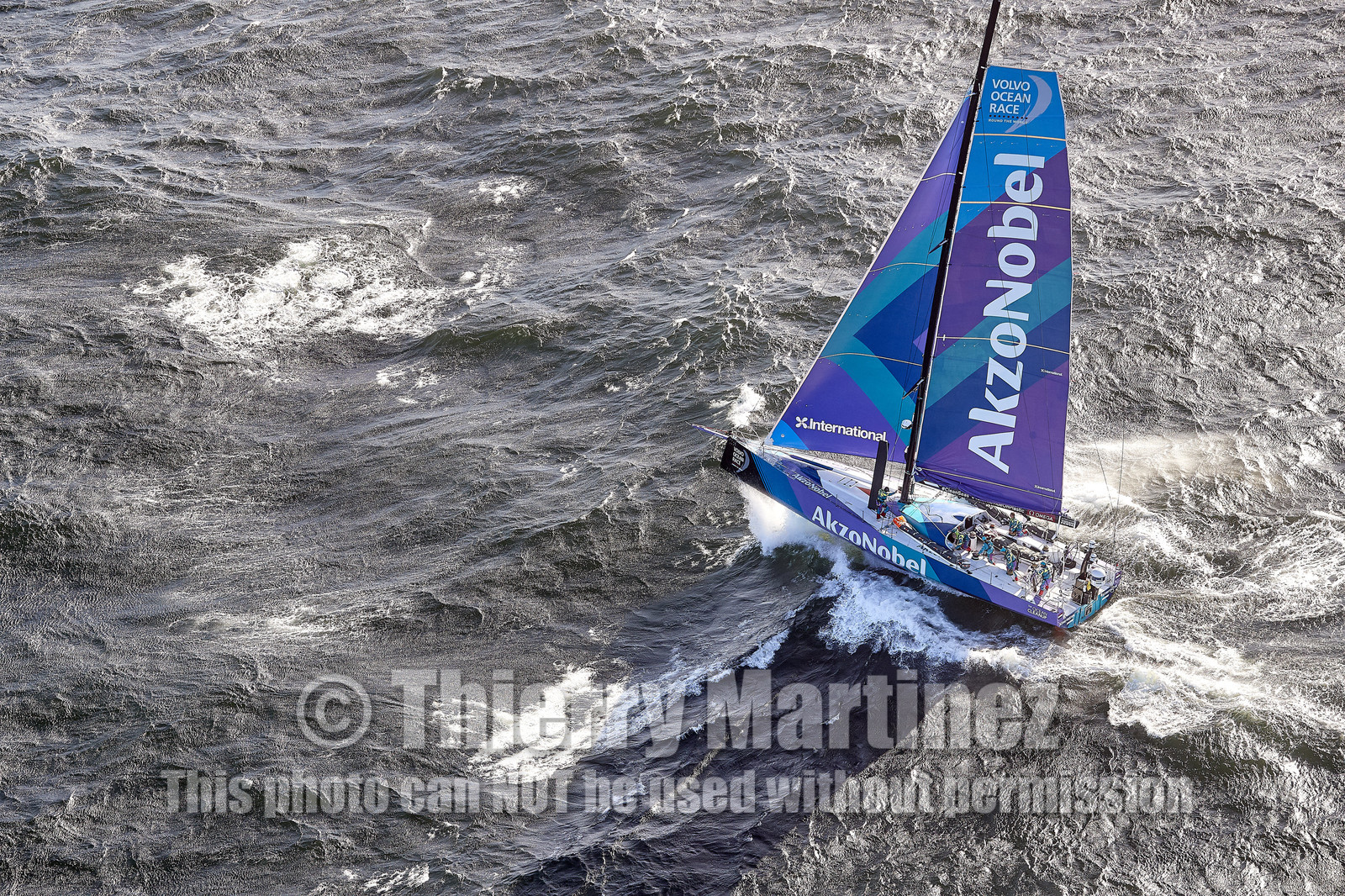 team AkzoNobel  in Volvo Ocean Race 2017-18.