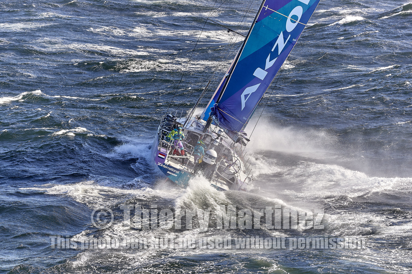 team AkzoNobel  in Volvo Ocean Race 2017-18.