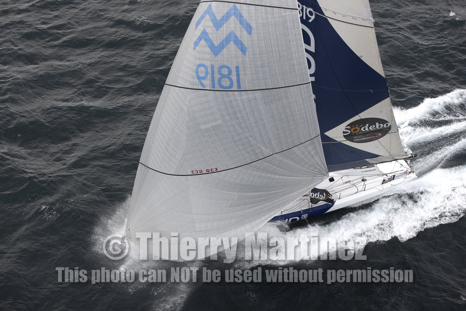 MIRABAUD  Monohull IMOCA 60, skipper Dominique Wavre (SUi)