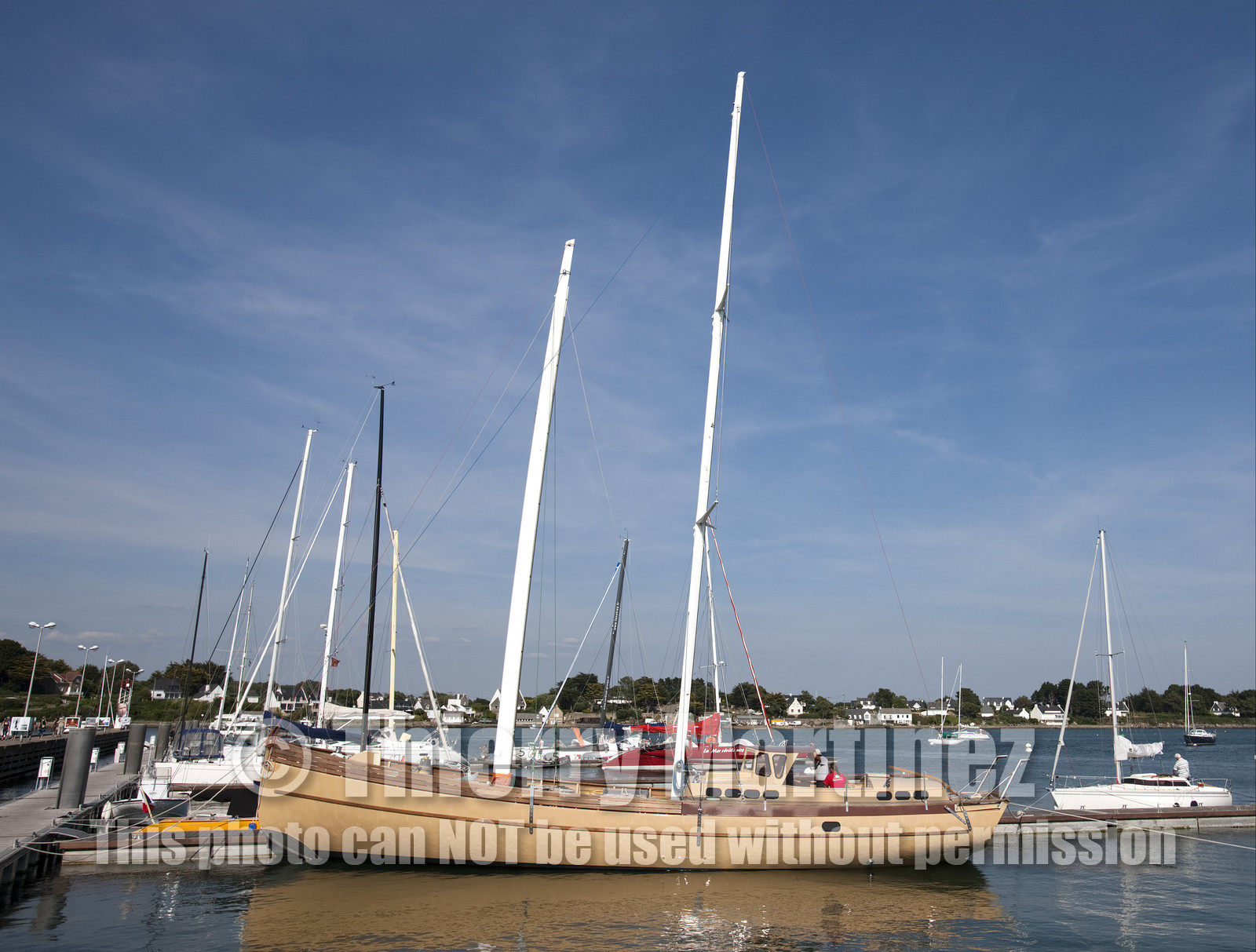 Launch of Thierry Dubois (FRA) new schooner LA LOUISE