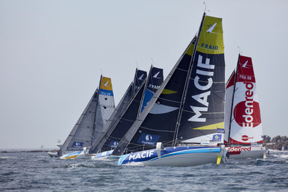 22_33000   © Thierry Martinez.PORT LA FORET, FRANCE. 28 Aout  2022.53éme édition de la Solitaire du Figaro.Départ de la 2éme étape , Port La Forêt   Royan (635NM).