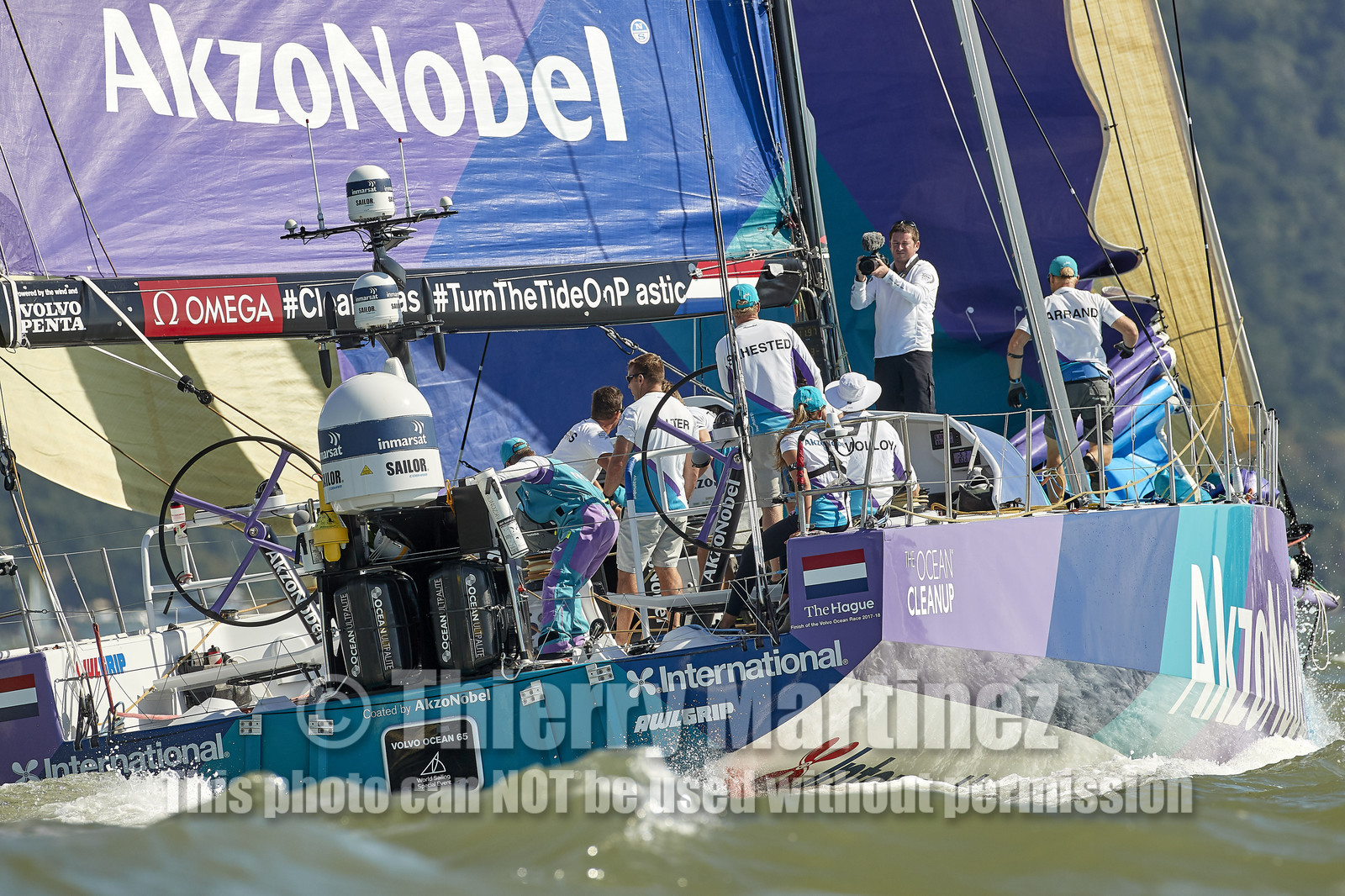 team AkzoNobel  in Volvo Ocean Race 2017-18.