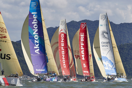 team AkzoNobel  in Volvo Ocean Race 2017-18.