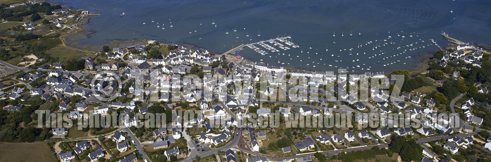 Vue aérienne de LOCMARIAQUER