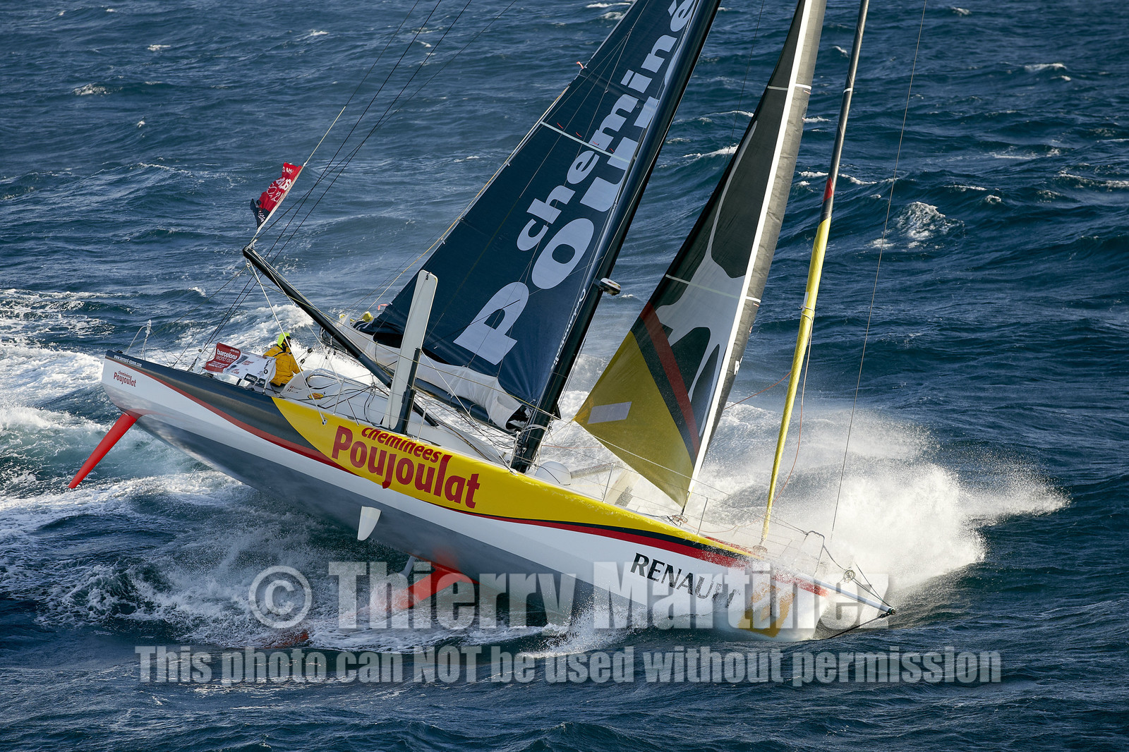 2014 BARCELONA WORLD RACE. Bernard Stamm (SUI) & Jean Le Cam (FRA) on CHEMINEES POUJOULAT