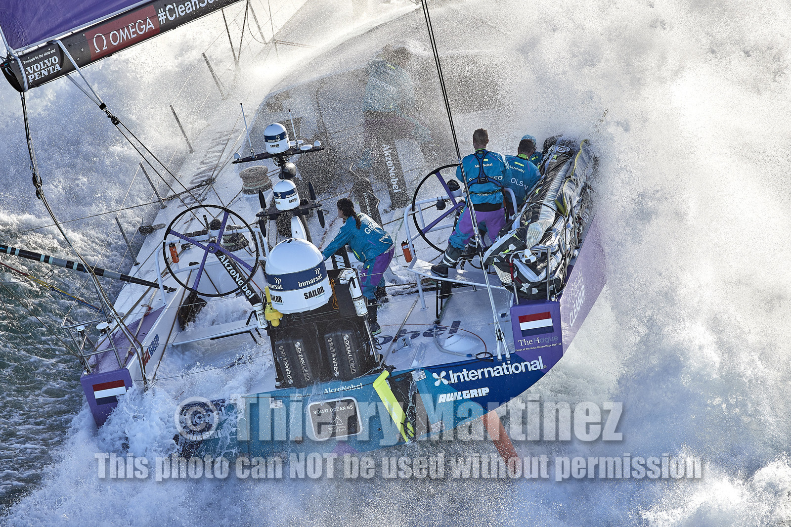 team AkzoNobel  in Volvo Ocean Race 2017-18.