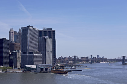 Aerial view of New York City (USA).