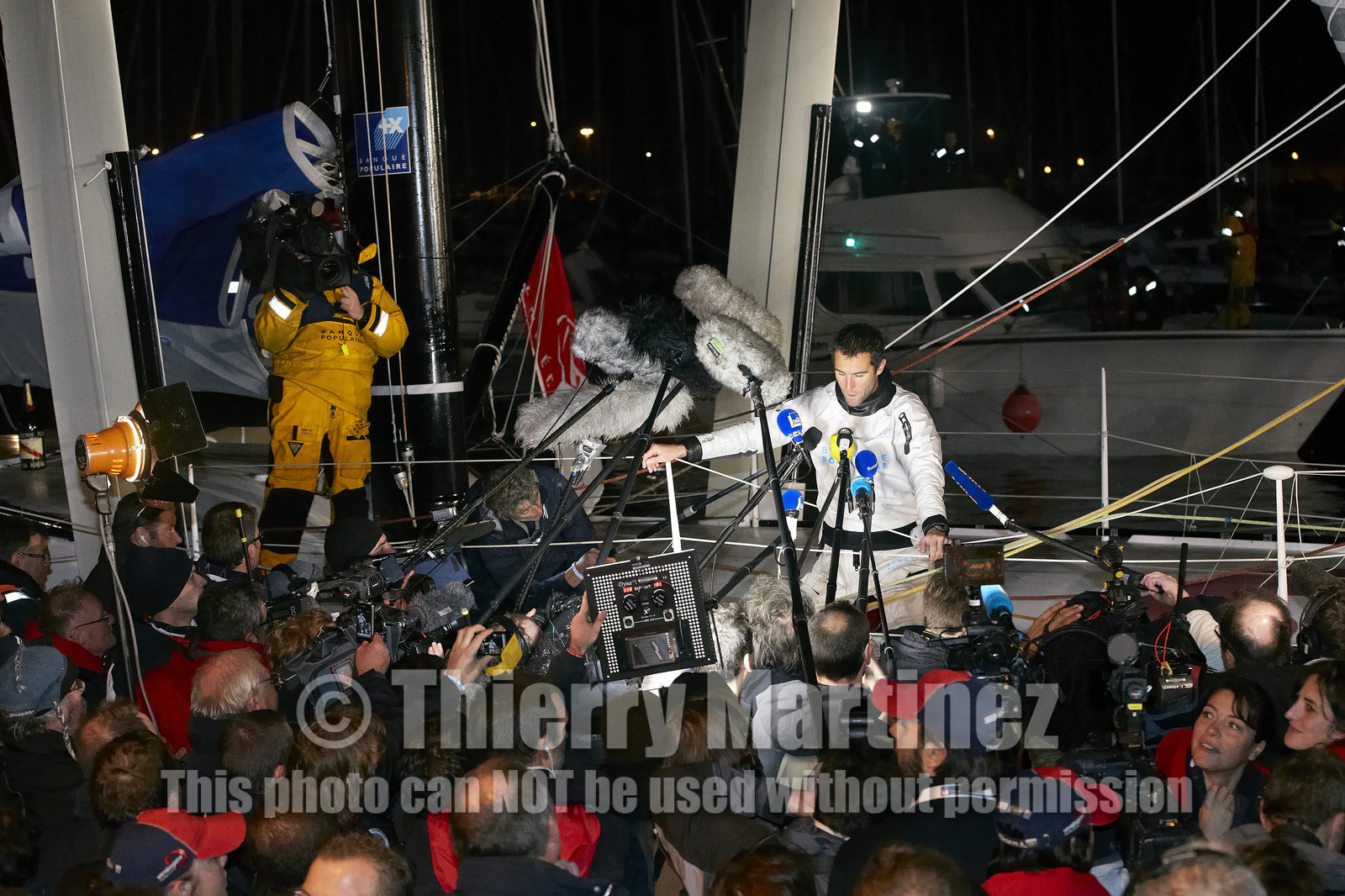 2012 13 VENDEE GLOBE. Armel Le Cleac'h (FRA) BANQUE POPULAIRE 2nd .