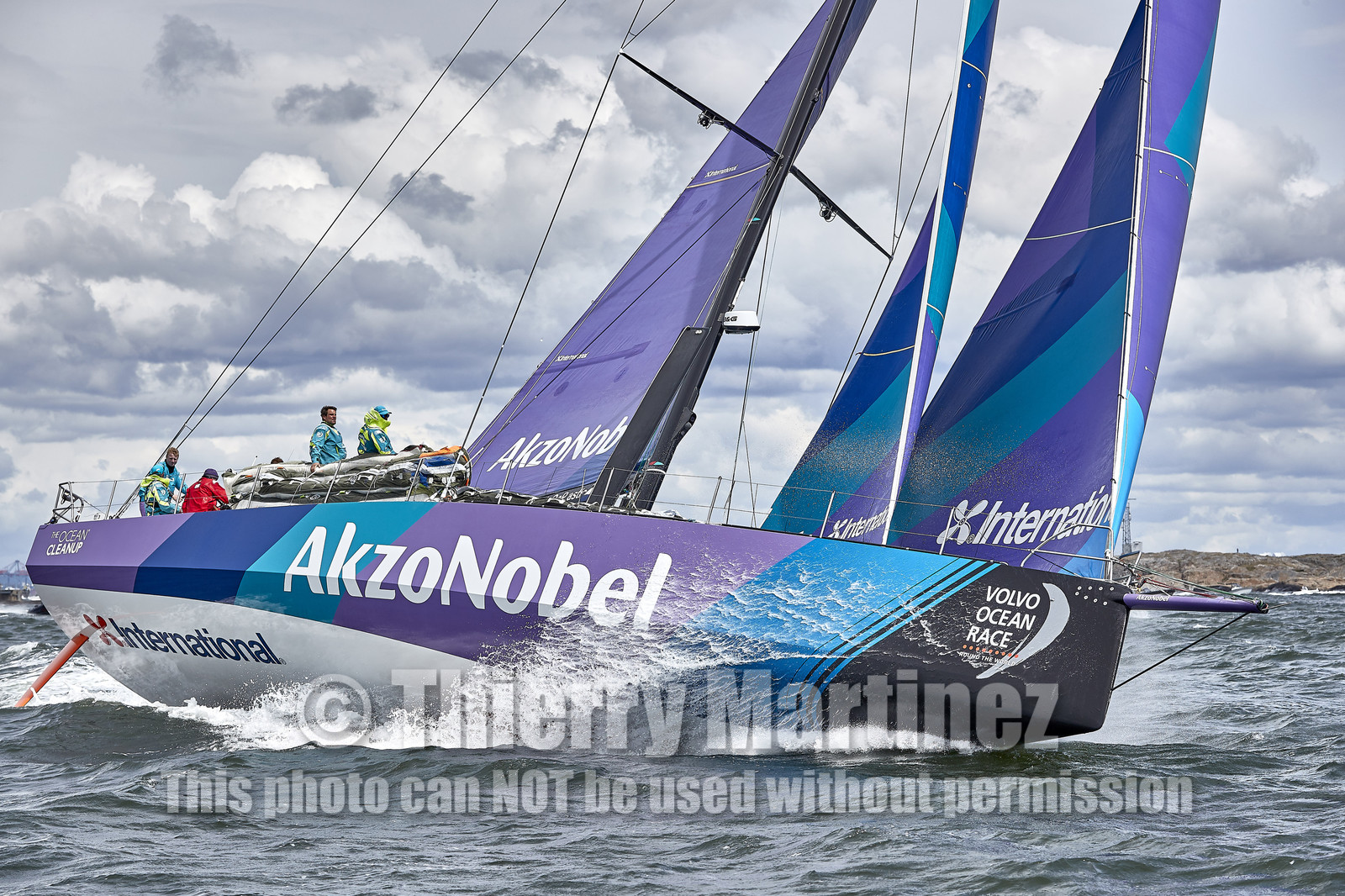 team AkzoNobel  in Volvo Ocean Race 2017-18.