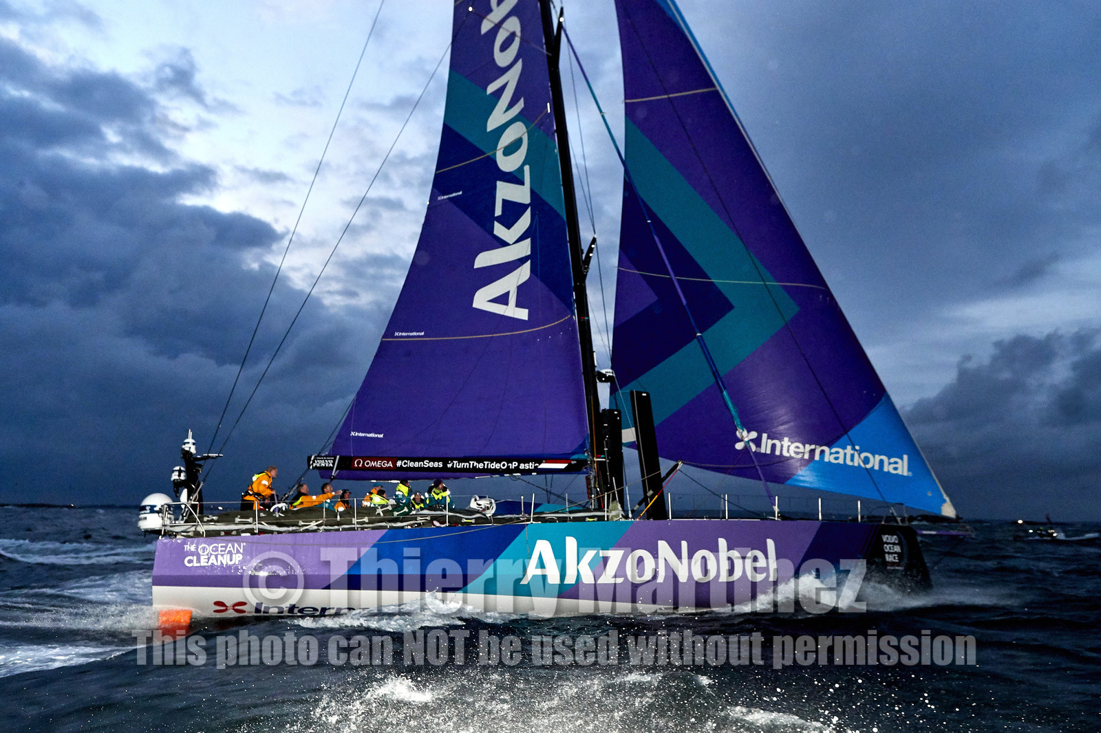 team AkzoNobel  in Volvo Ocean Race 2017-18.