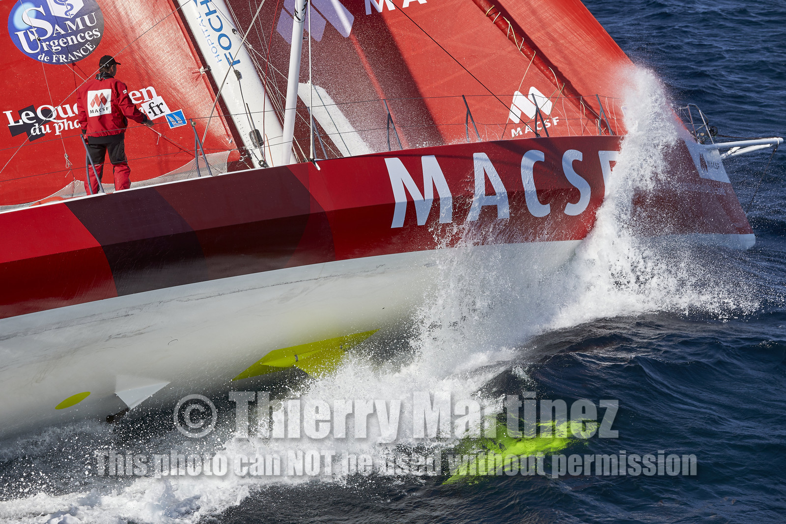 MACSF , Bertrand de Broc et Marc Guillemot avant la Transat Jacques Vabre 2015.