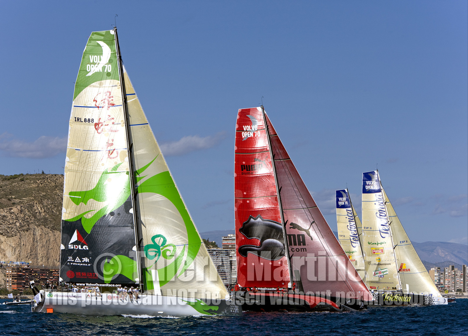 VOLVO OCEAN RACE - 2008 2009. IN-PORT RACE in Alicante-Spain.