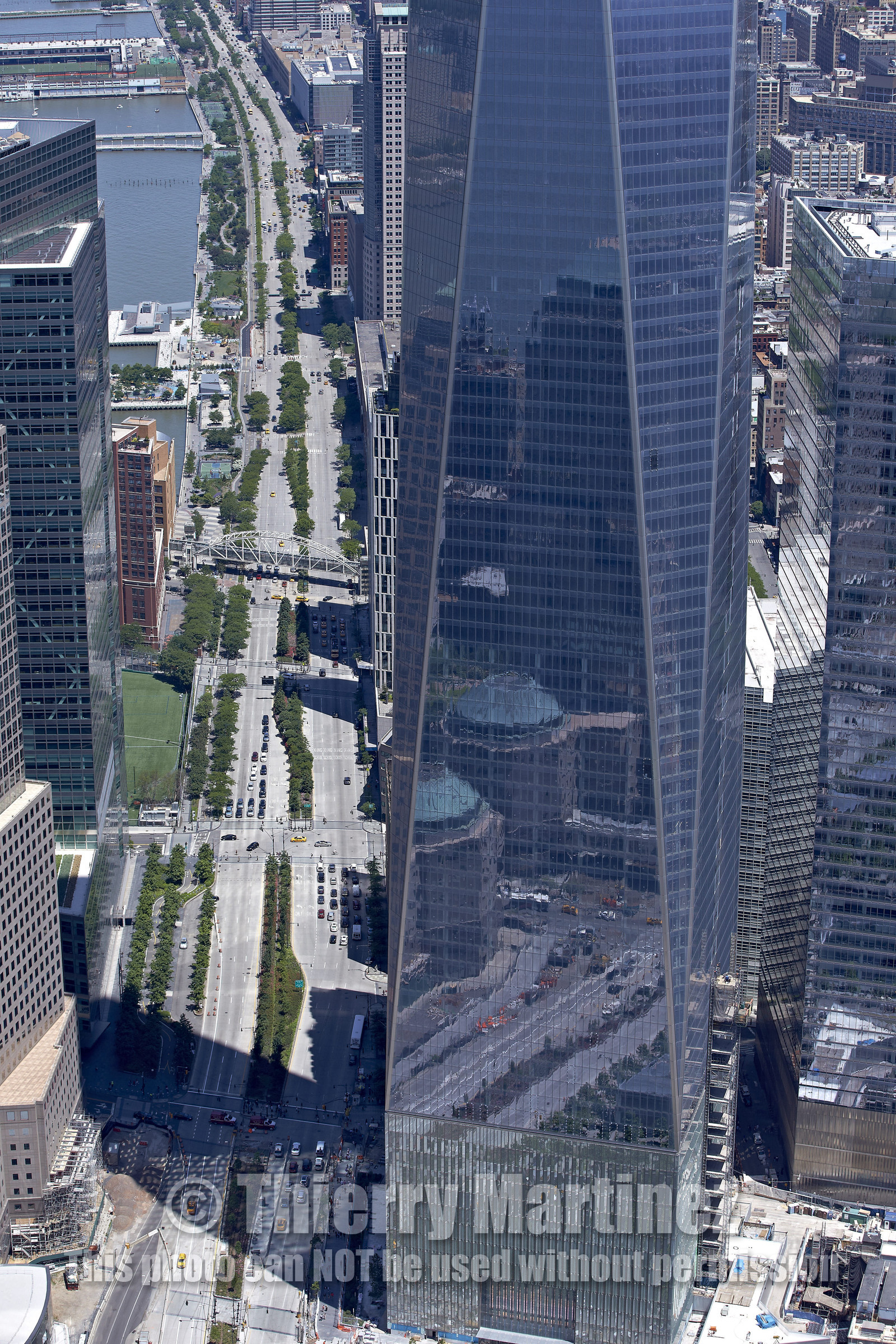 Aerial view of New York City (USA).