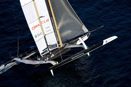 33rd  AMERICA'S CUP Valencia Spain, February 2010 - Defender:  ALINGHI (ALINGHI 5) vs Challenger : BMW Oracle Racing (USA 17)