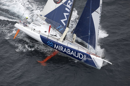MIRABAUD  Monohull IMOCA 60, skipper Dominique Wavre (SUi)