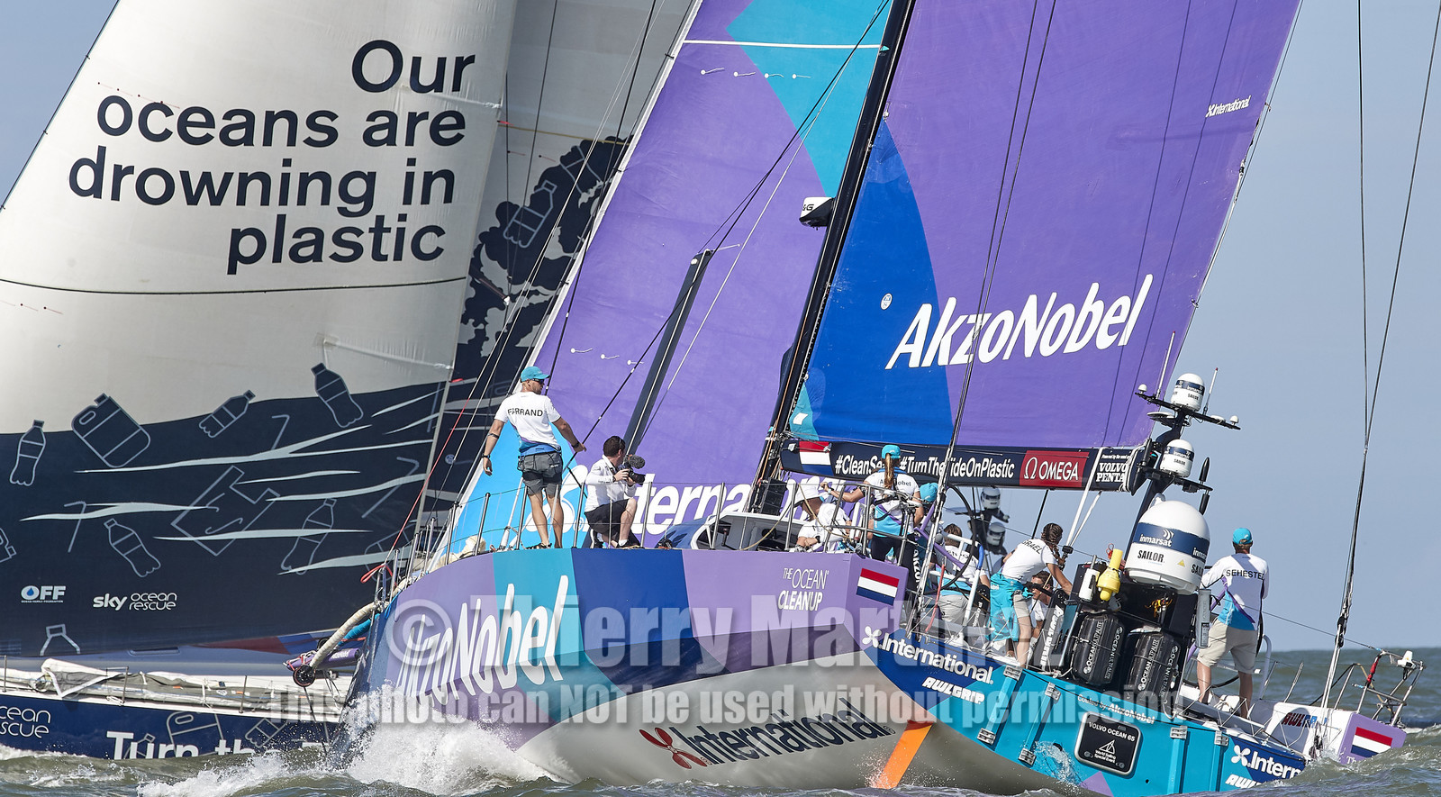 team AkzoNobel  in Volvo Ocean Race 2017-18.