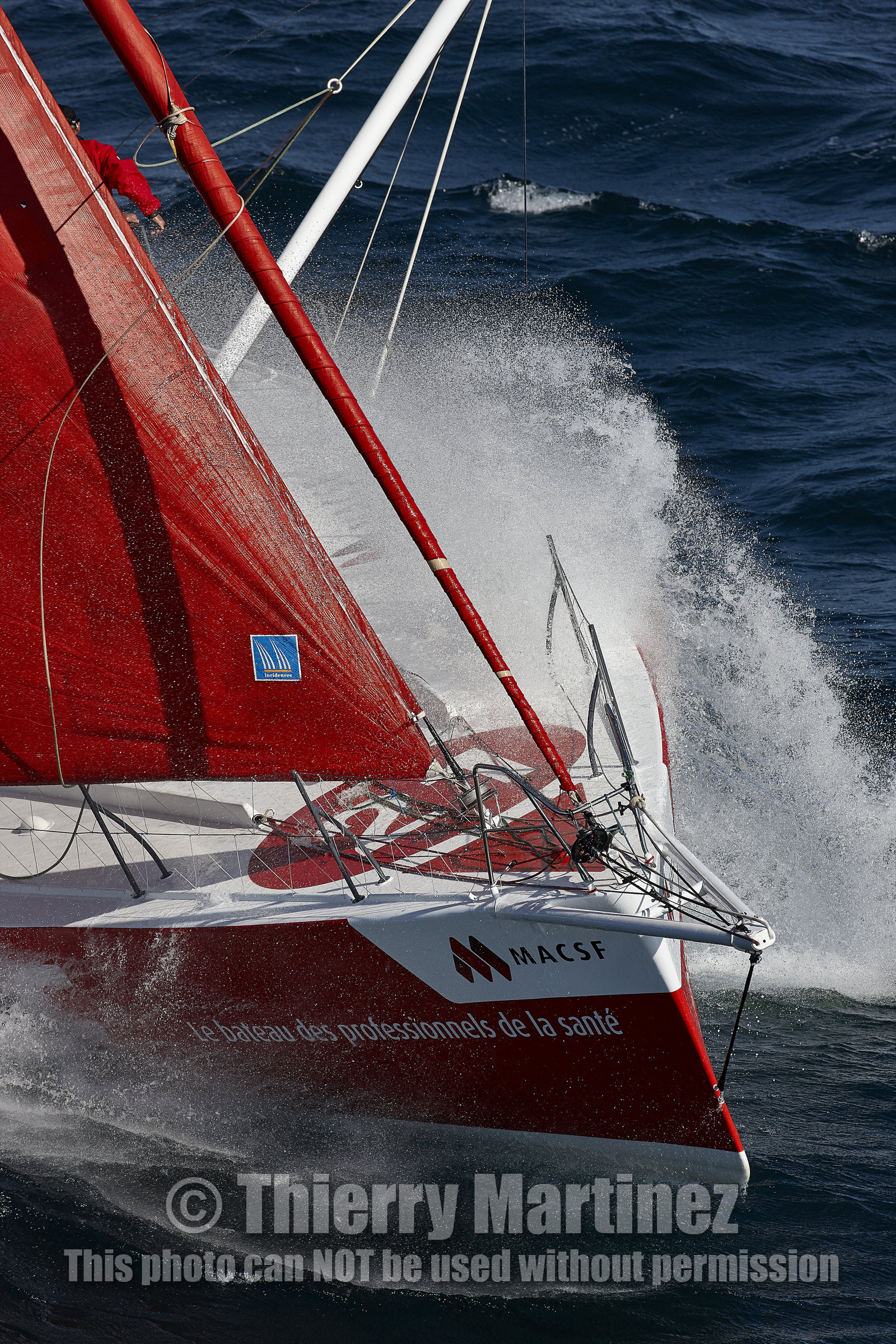 MACSF , Bertrand de Broc et Marc Guillemot avant la Transat Jacques Vabre 2015.
