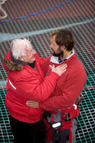 Thomas Coville (FRA) Solo Sailing Round the World Record attempt, Finish .