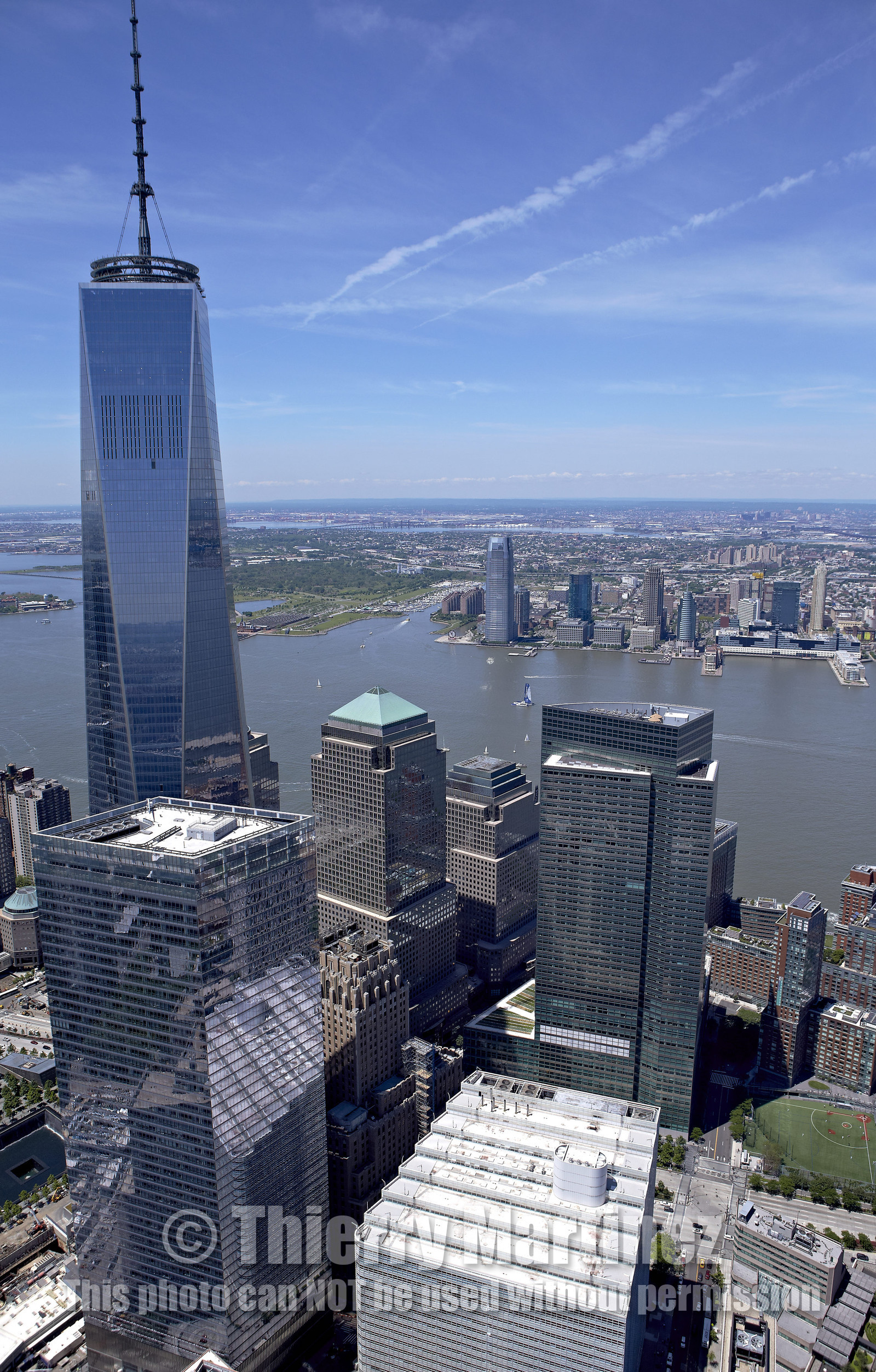 Aerial view of New York City (USA).
