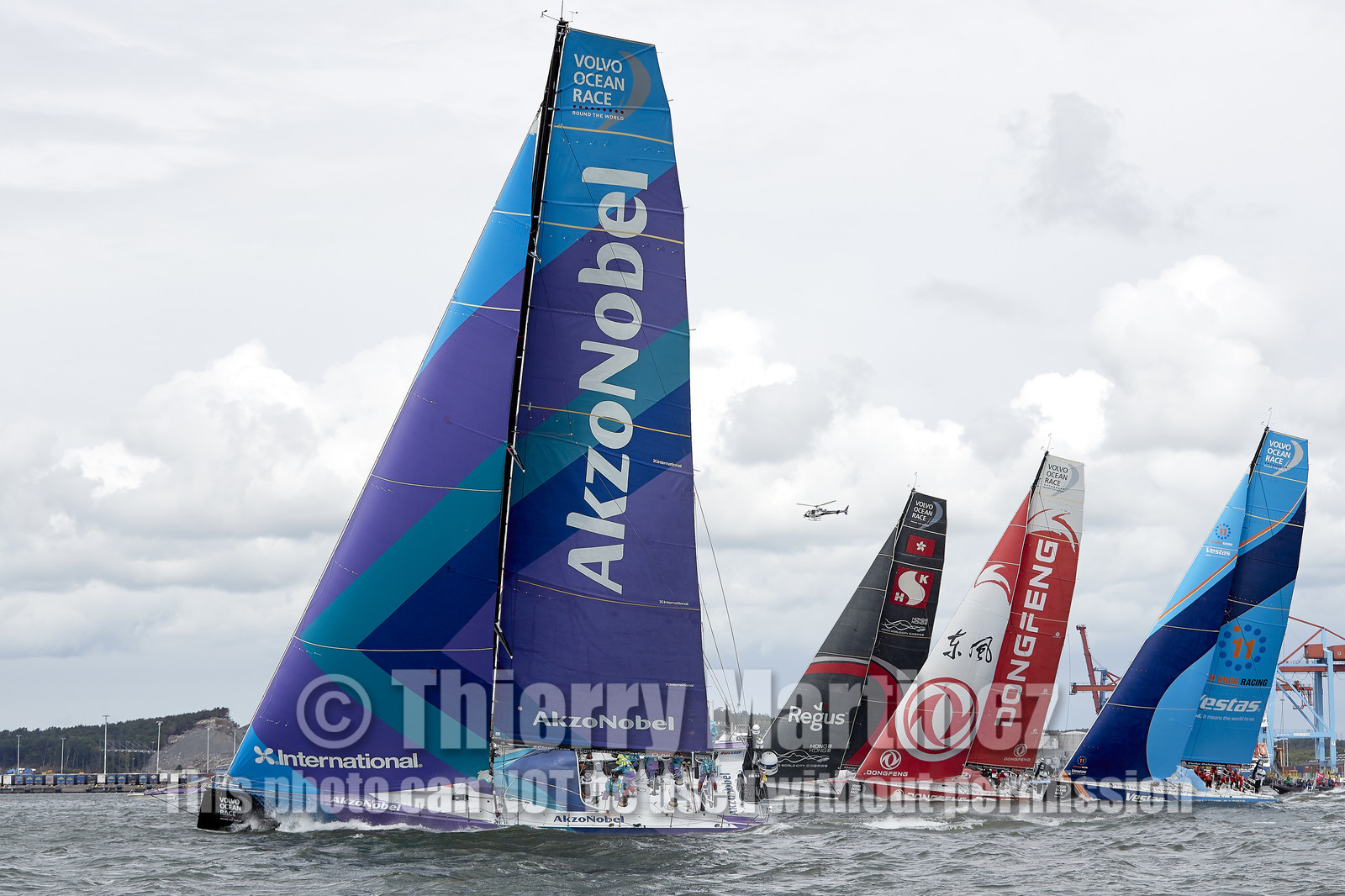 team AkzoNobel  in Volvo Ocean Race 2017-18.