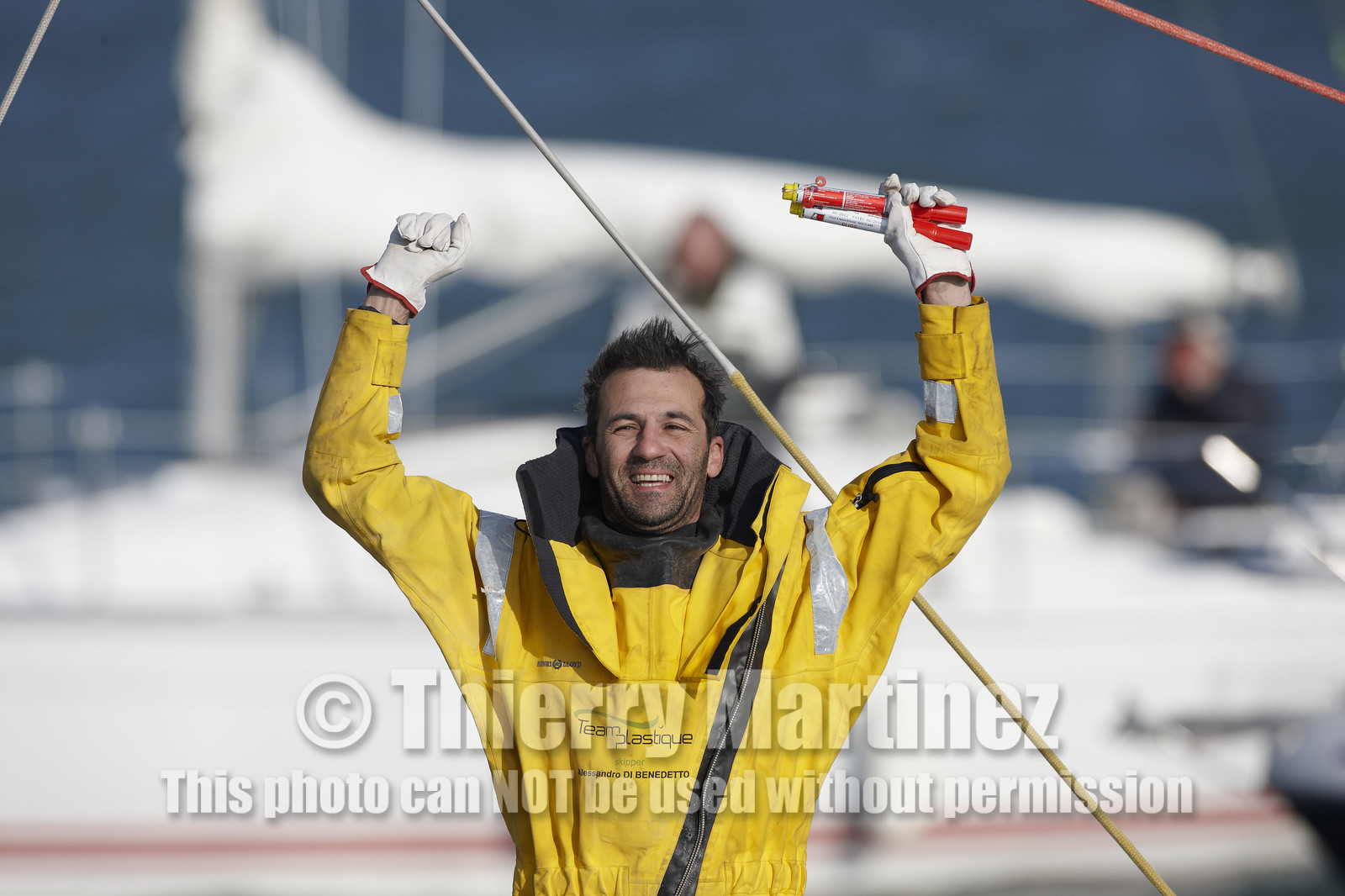 2012 13 VENDEE GLOBE ; Alessandro di Benedetto (FRA ITA) TEAM PLASTIQUE
