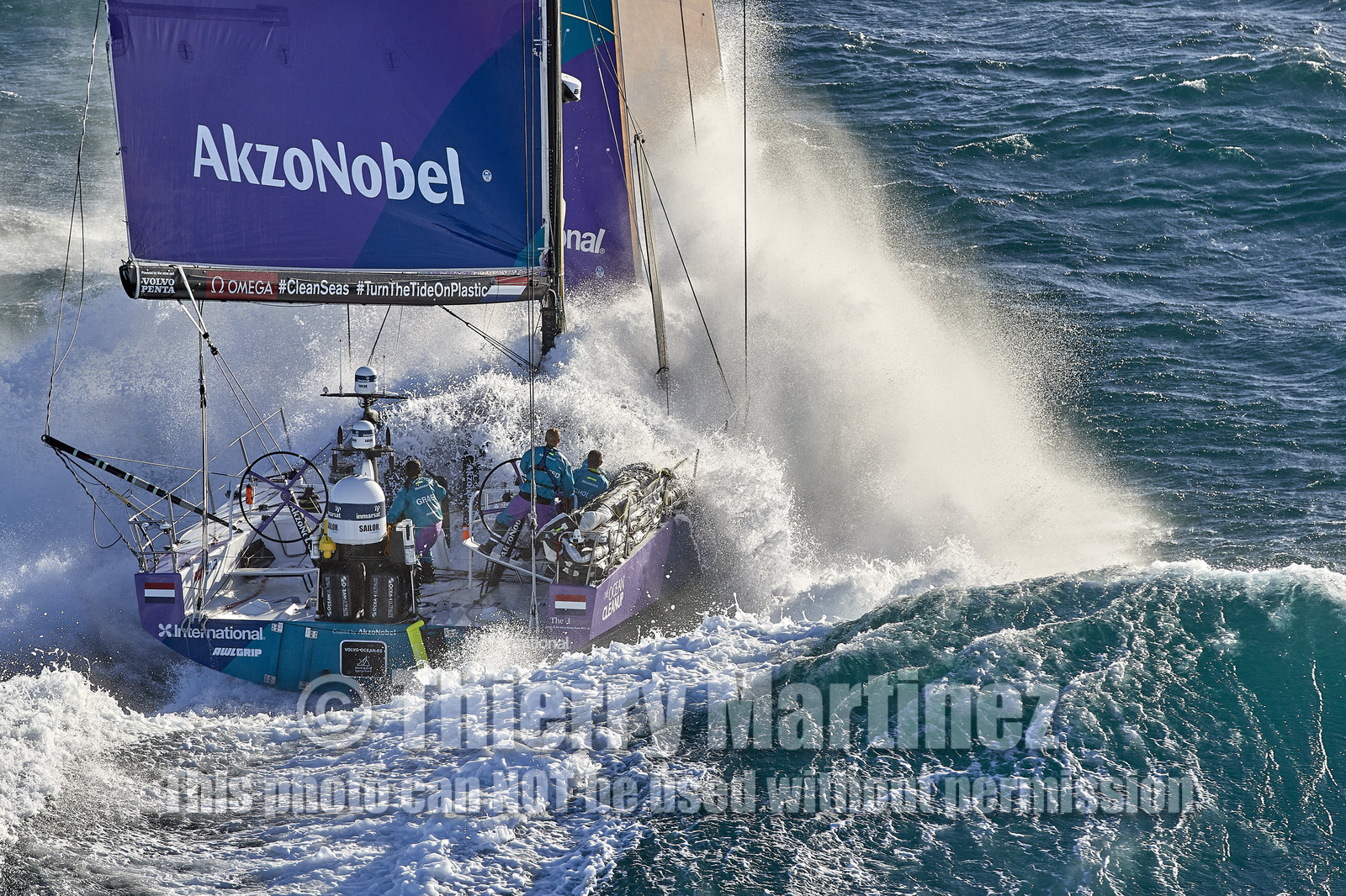 team AkzoNobel  in Volvo Ocean Race 2017-18.