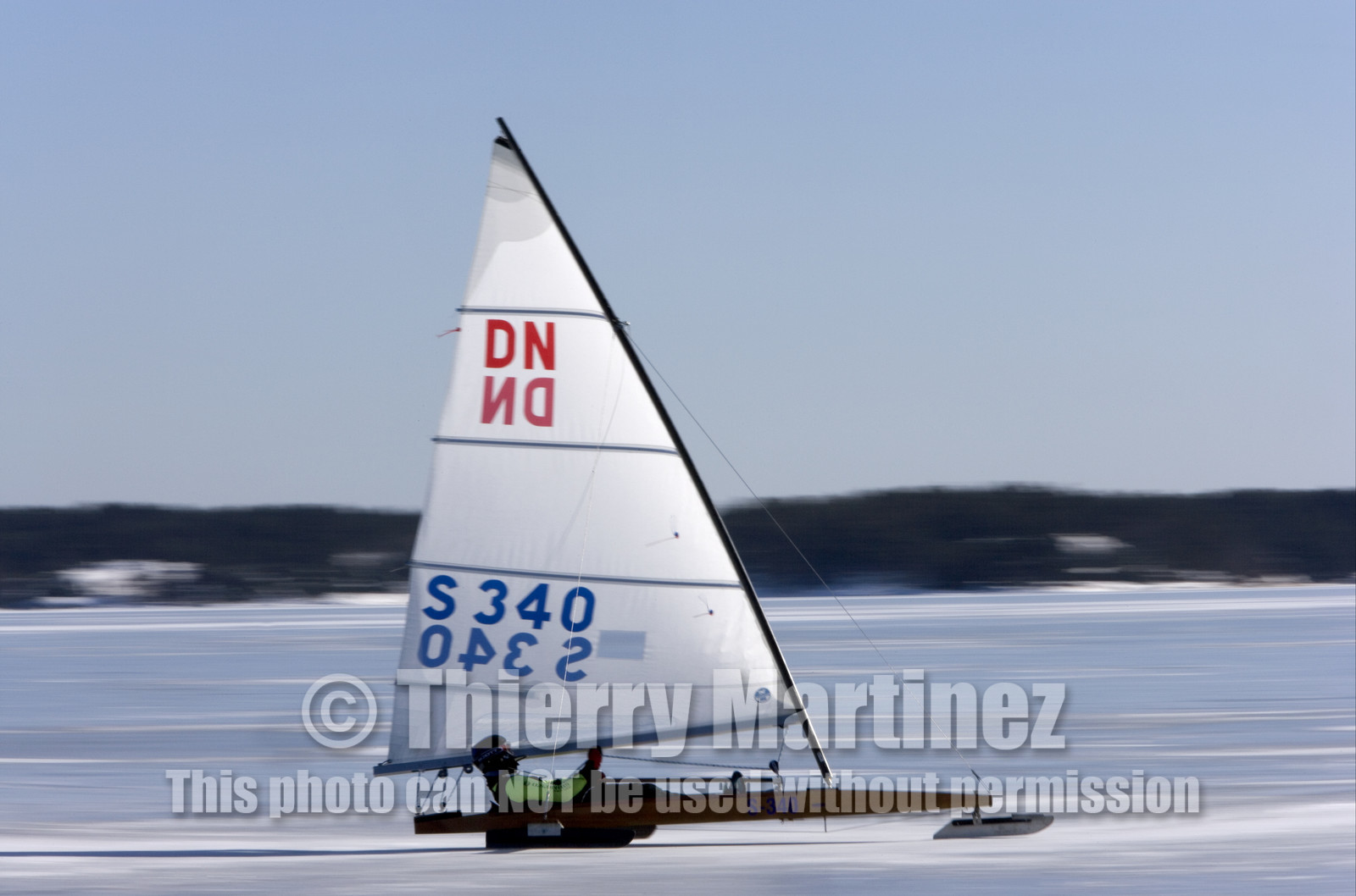 Ice Boats in Stockholm Archipelago - March 2005.