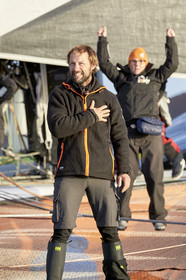 Single-handed sailing round the world record .