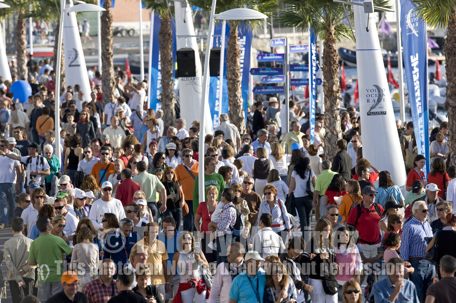 VOLVO OCEAN RACE - 2008 2009. IN-PORT RACE in Alicante-Spain.