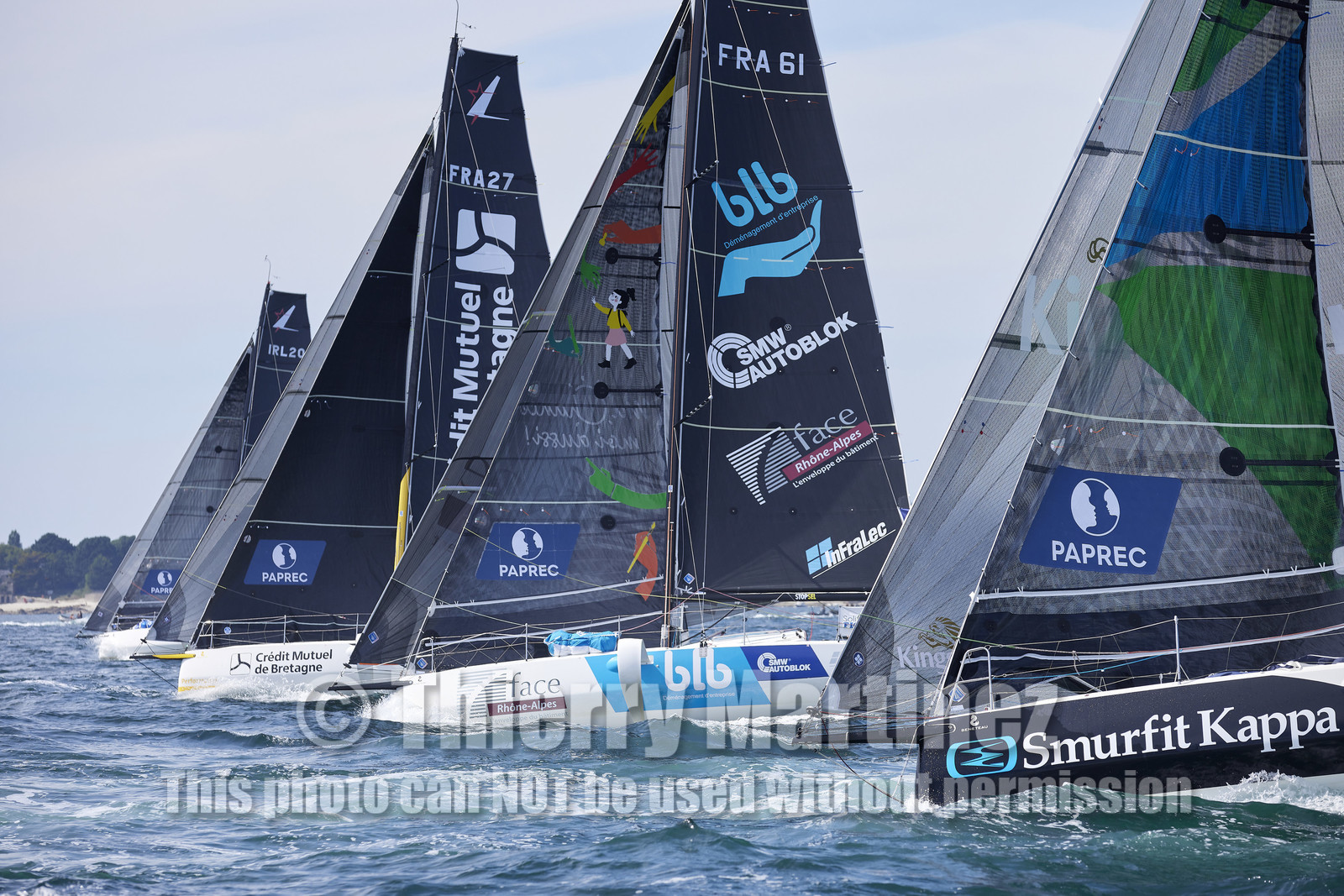 22_32828   © Thierry Martinez.PORT LA FORET, FRANCE. 28 Aout  2022.53éme édition de la Solitaire du Figaro.Départ de la 2éme étape , Port La Forêt   Royan (635NM).