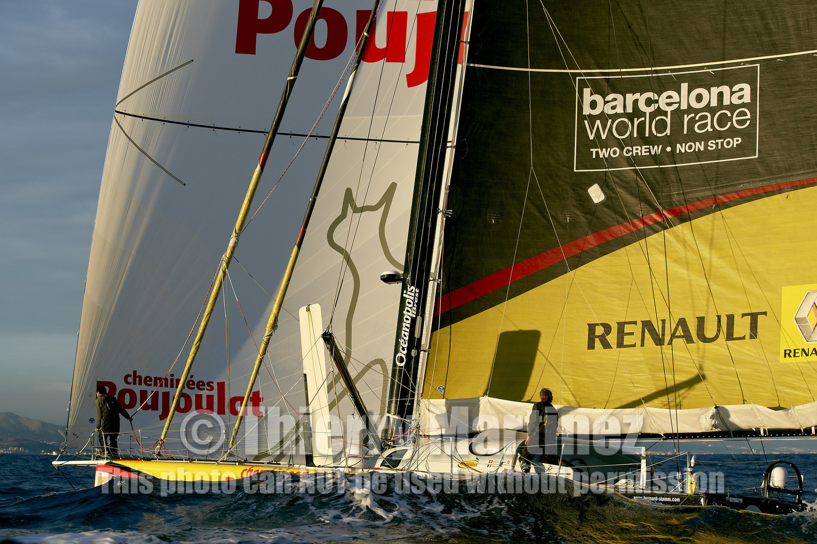 Bernard Stamm (SUI) & Jean Le Cam (FRA) winners of BWR 2014-15 on CHEMINEES POUJOULAT