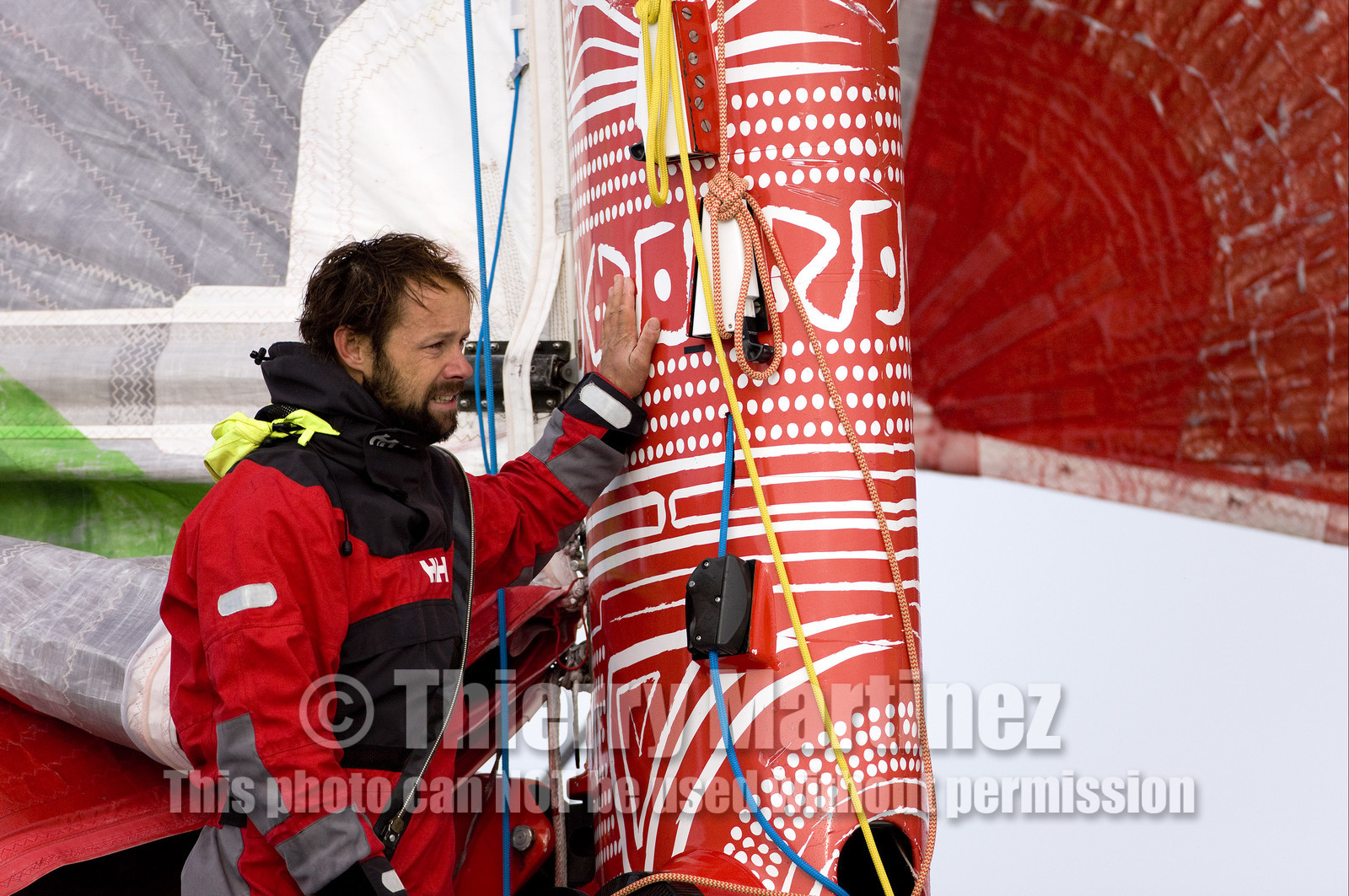 Thomas Coville (FRA) Solo Sailing Round the World Record attempt, Finish .