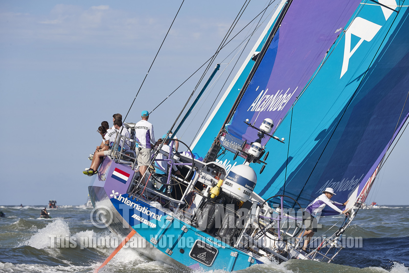 team AkzoNobel  in Volvo Ocean Race 2017-18.