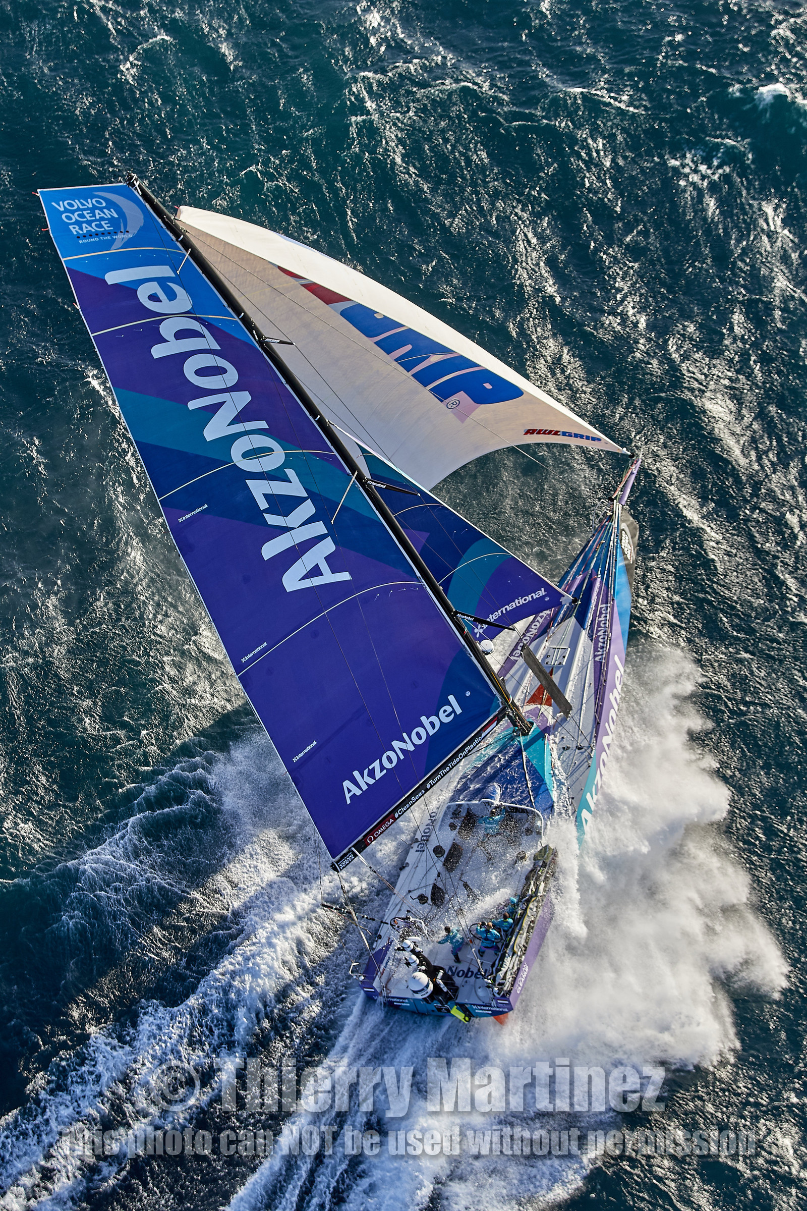 team AkzoNobel  in Volvo Ocean Race 2017-18.