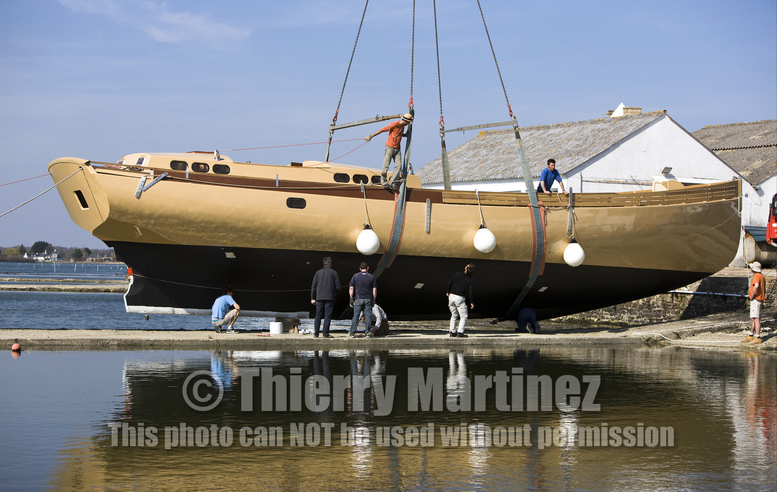 Launch of Thierry Dubois (FRA) new schooner LA LOUISE