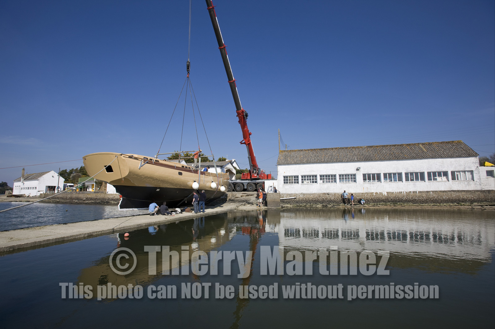 Launch of Thierry Dubois (FRA) new schooner LA LOUISE