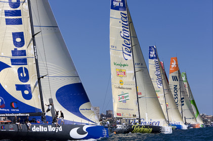 VOLVO OCEAN RACE - 2008 2009. IN-PORT RACE in Alicante-Spain.