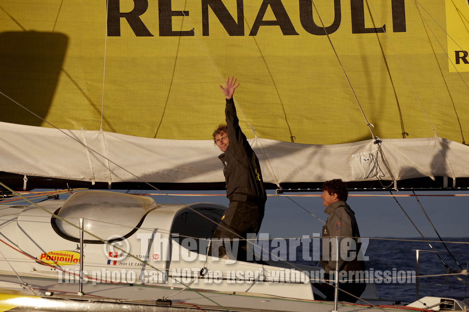 Bernard Stamm (SUI) & Jean Le Cam (FRA) winners of BWR 2014-15 on CHEMINEES POUJOULAT