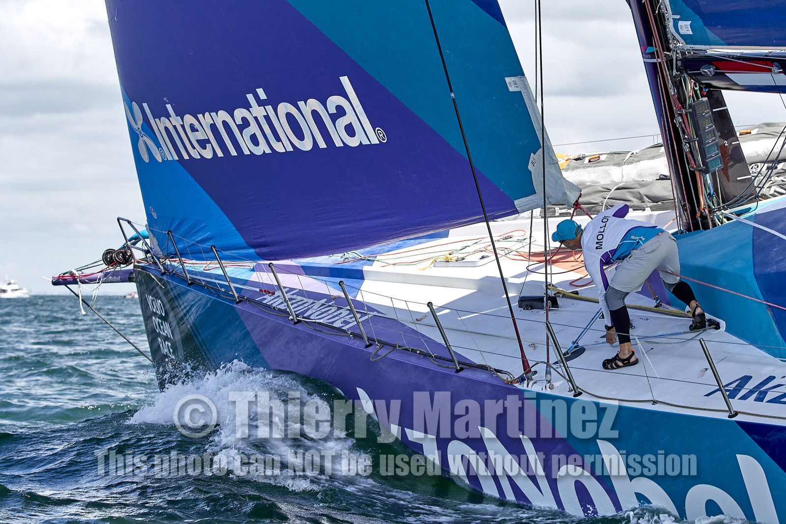 team AkzoNobel  in Volvo Ocean Race 2017-18.
