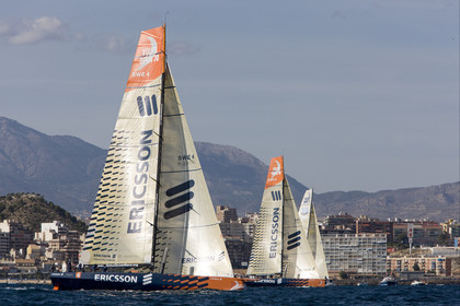 VOLVO OCEAN RACE - 2008 2009. IN-PORT RACE in Alicante-Spain.