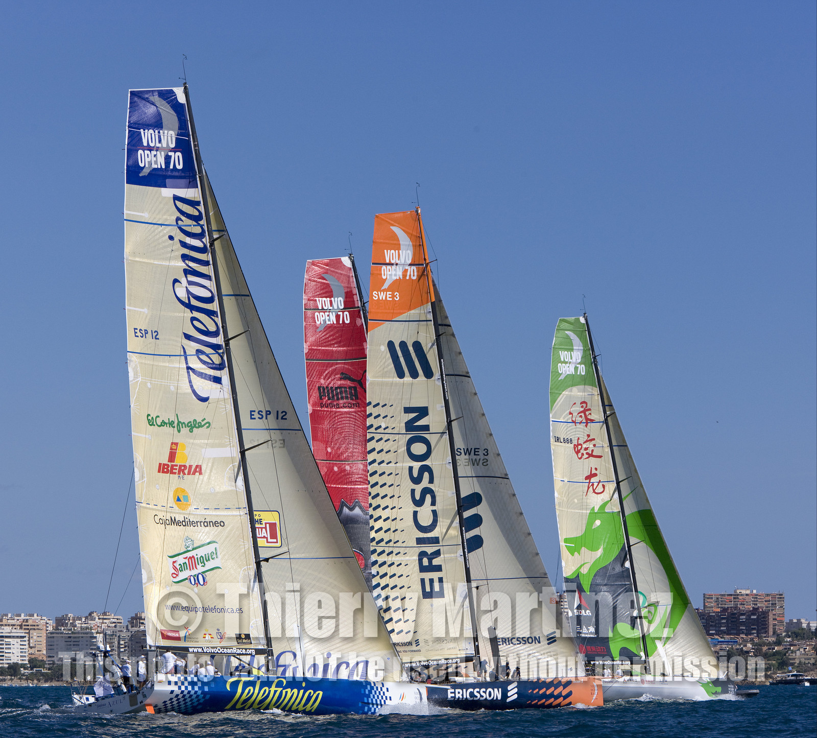 VOLVO OCEAN RACE - 2008 2009. IN-PORT RACE in Alicante-Spain.