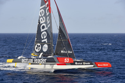 « ULTIM ACTUAL LEADER , Skipper Yves Le Blevec.