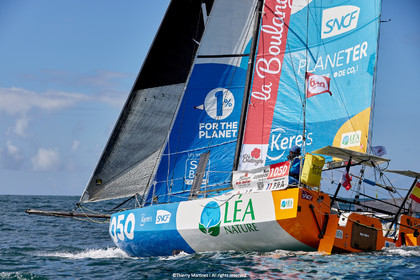 23_22138   © Thierry Martinez. LES SABLES D'OLONNE, 85 - FRANCE 25 septembre 2023.Départ MINI TRANSAT 2023. Départ du Dimanche 24 septembre retardé au Lundi 25 Sept .Les Sables d’Olonne (FRA)    Santa Cruz de la Palma ( Canaries)    St François ( Guadeloupe): 4050 NM.