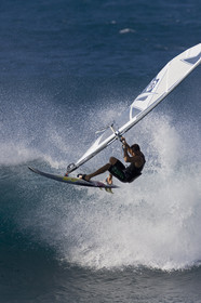 Windsurf in waves at Hookip'a Beach - North Shore Maui - Hawaii.
