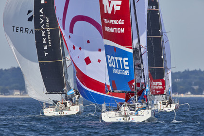 22_33252   © Thierry Martinez.PORT LA FORET, FRANCE. 28 Aout  2022.53éme édition de la Solitaire du Figaro.Départ de la 2éme étape , Port La Forêt   Royan (635NM).