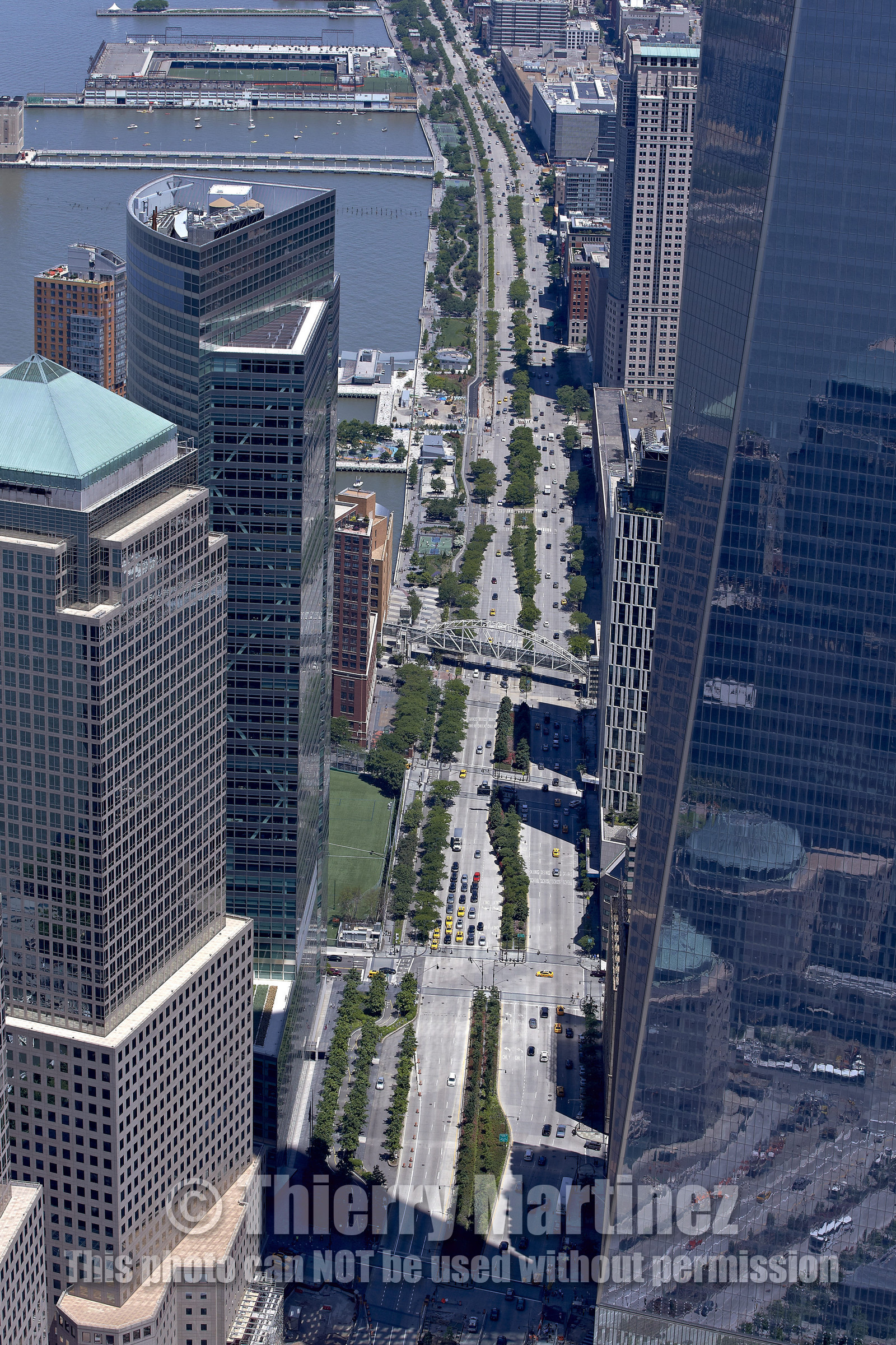 Aerial view of New York City (USA).