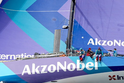 team AkzoNobel  in Volvo Ocean Race 2017-18.